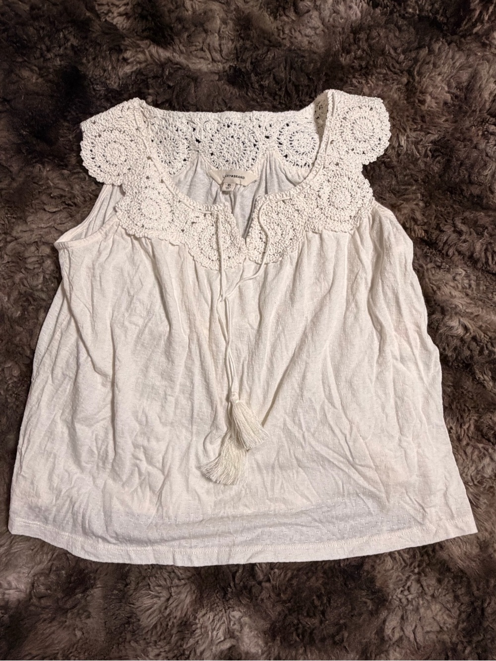 Lucky Brand crochet top